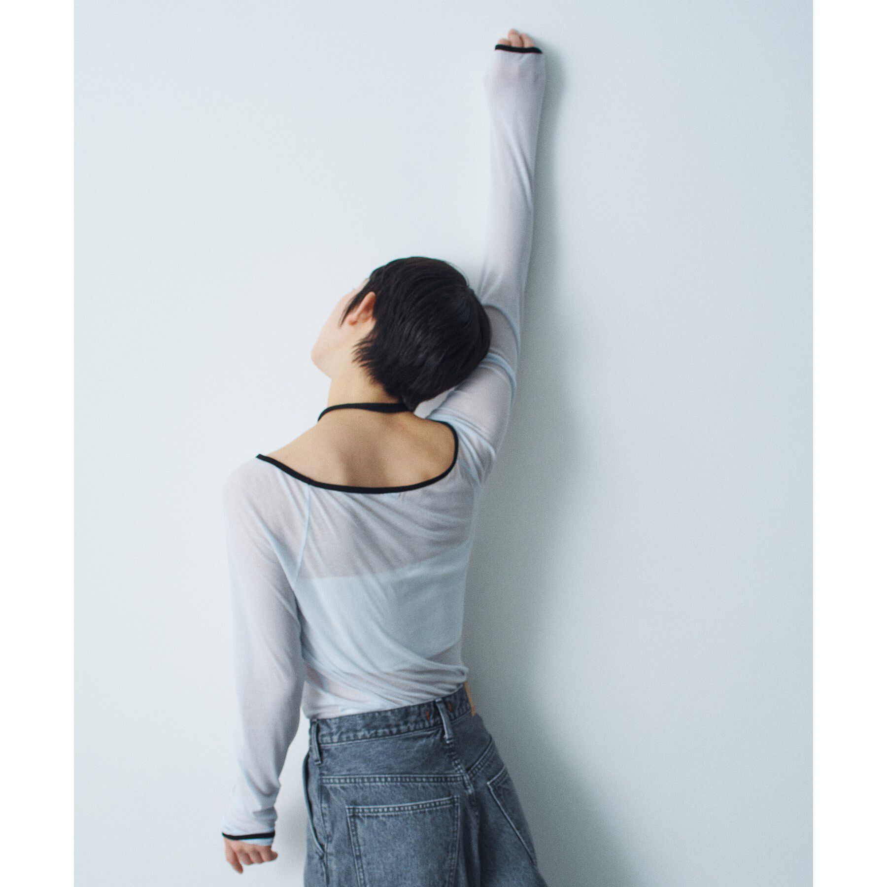 CODE A「bicolor neck design tops」|Tシャツ・カットソー|