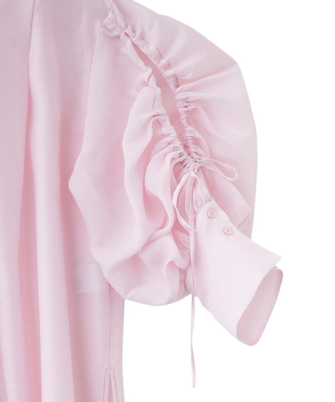 COCO DEAL「ギャザースリーブシアーシャツ」|シャツ・ブラウス|