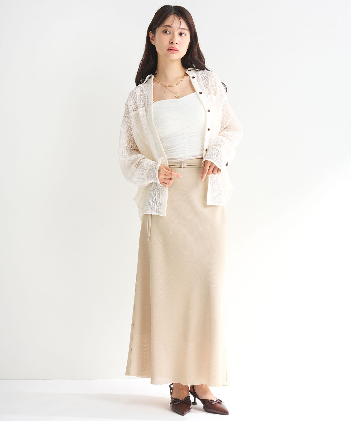 COCO DEAL「レースシャツブラウス」|シャツ・ブラウス|