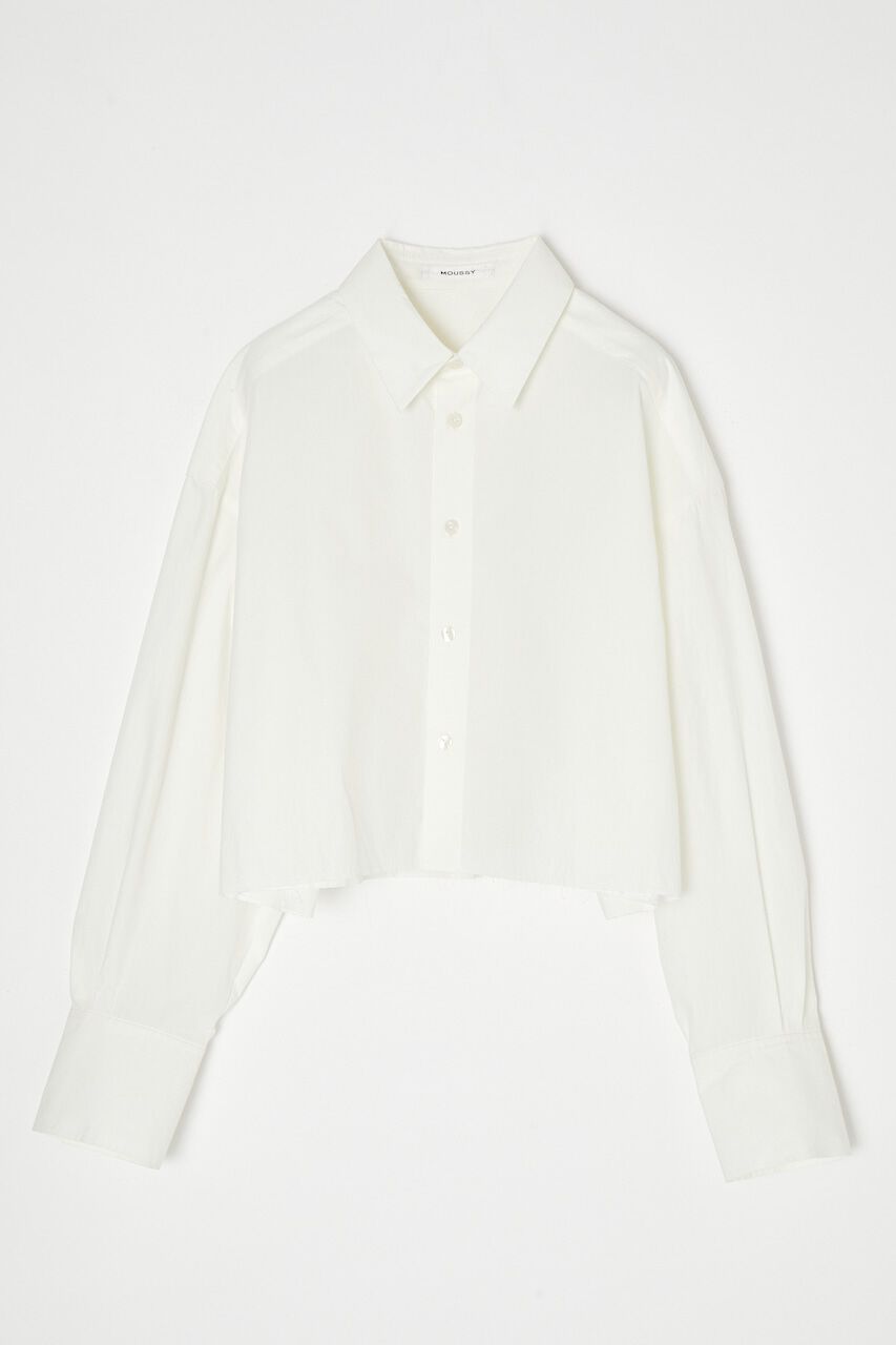 MOUSSY「CROPPED シャツ」|シャツ・ブラウス|O/WHT1