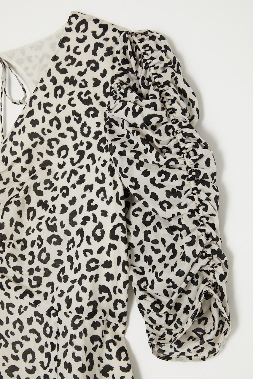 MOUSSY「GATHER SLEEVE ドレス」|ワンピース|