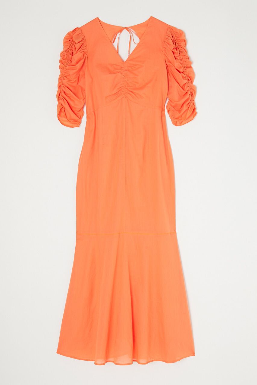 MOUSSY「GATHER SLEEVE ドレス」|ワンピース|