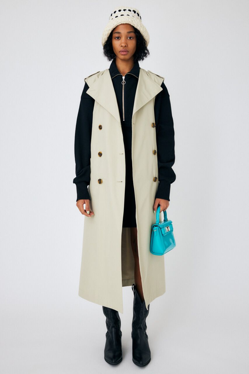 MOUSSY「SLEEVELESS トレンチ コート」|その他|