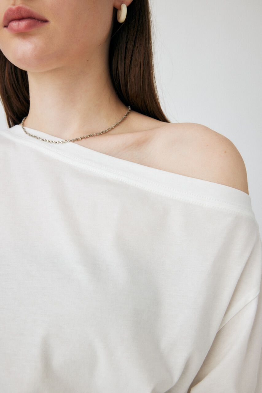 MOUSSY「PEEP SHOULDER LOOSE Tシャツ」|Tシャツ・カットソー|