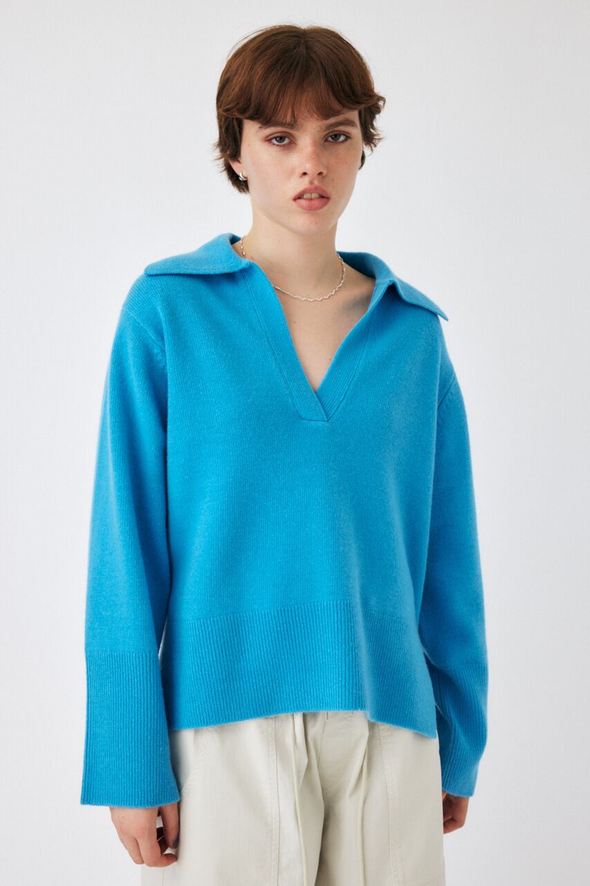MOUSSY「SKIPPER WOOL ニット」|ニット・セーター|BLU