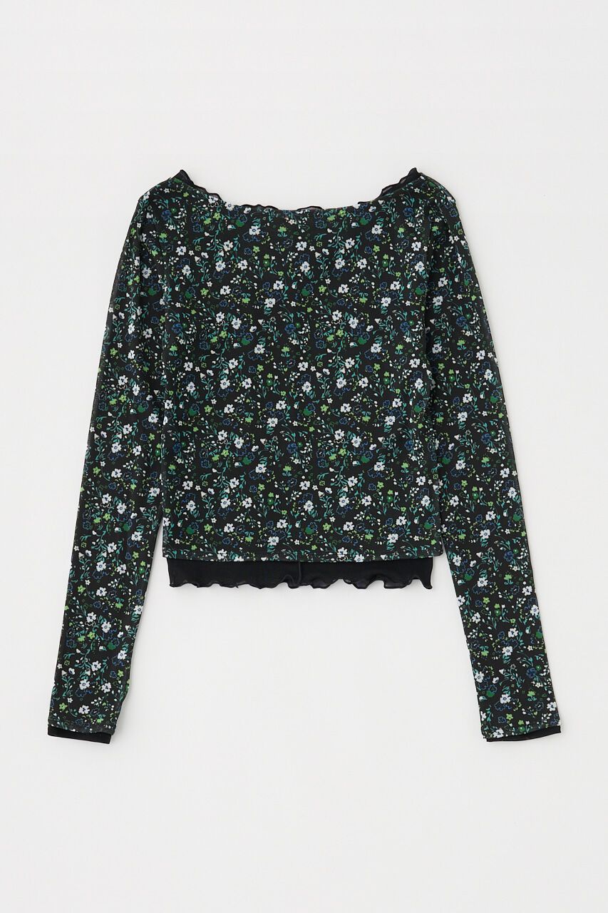 MOUSSY「LAYERED ASSYMETRIC SHEER トップス」|Tシャツ・カットソー|