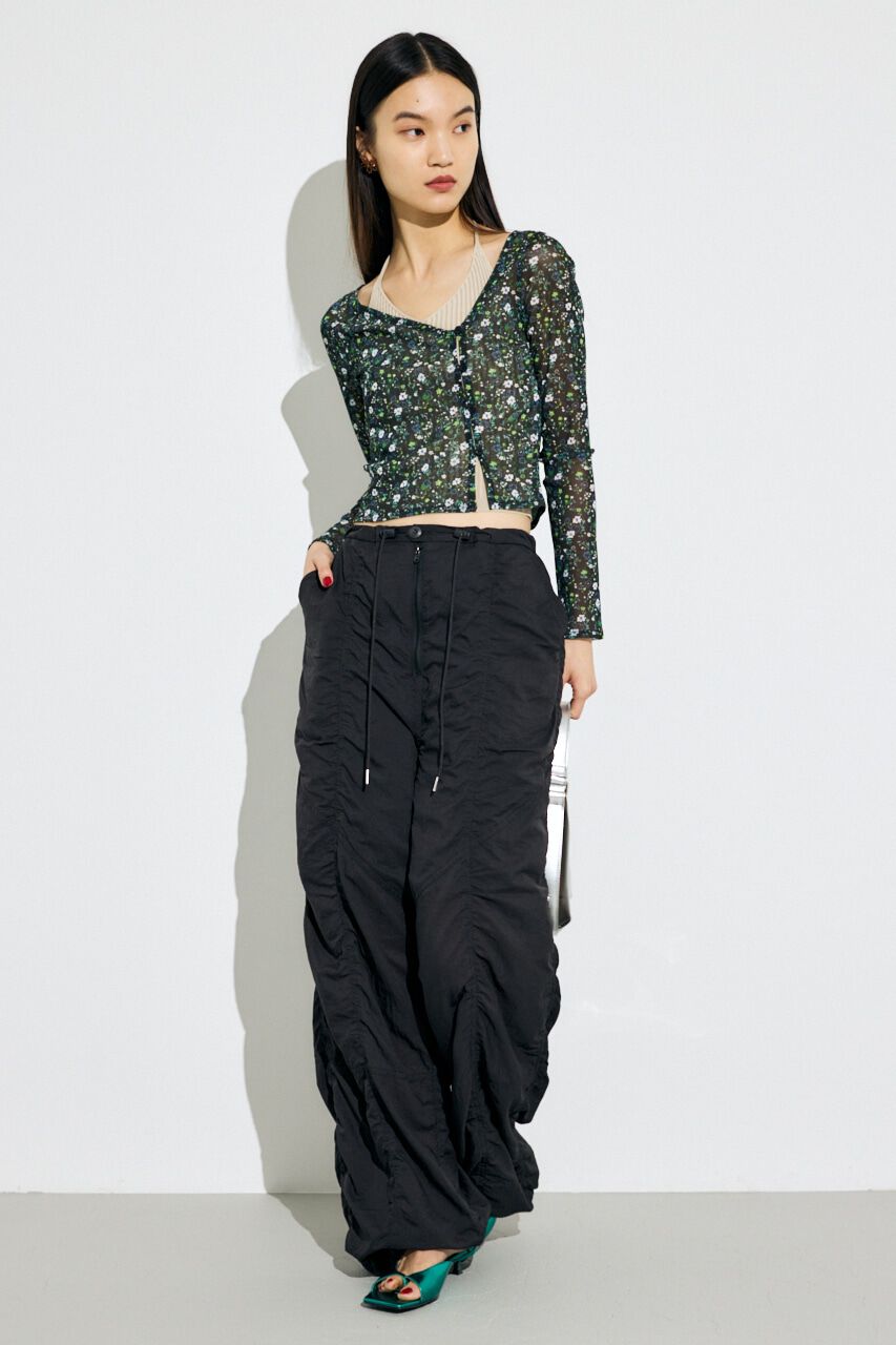 MOUSSY「LAYERED ASSYMETRIC SHEER トップス」|Tシャツ・カットソー|