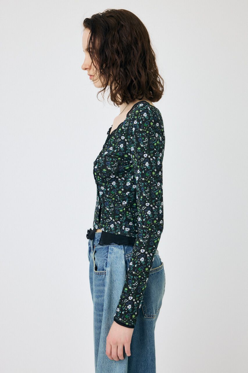 MOUSSY「LAYERED ASSYMETRIC SHEER トップス」|Tシャツ・カットソー|