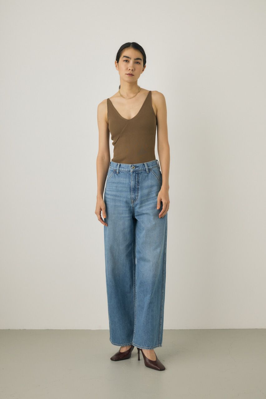 MOUSSY「ルーズストレートデニムパンツ　オーガニックコットン使用」|デニム|