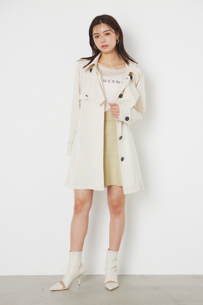 rienda「＃ジェラートトレンチ ミニコート」|その他|