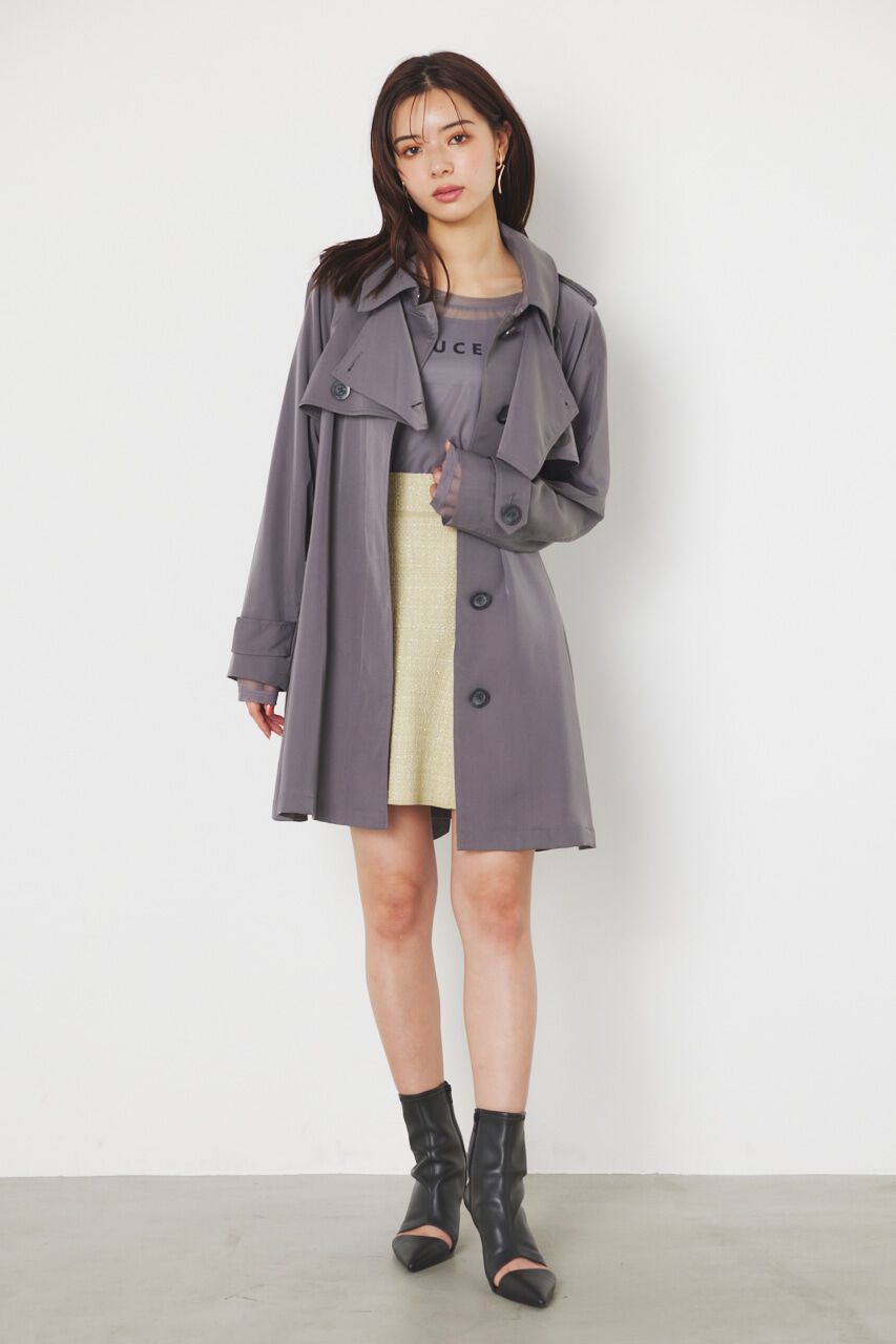 rienda「＃ジェラートトレンチ ミニコート」|その他|