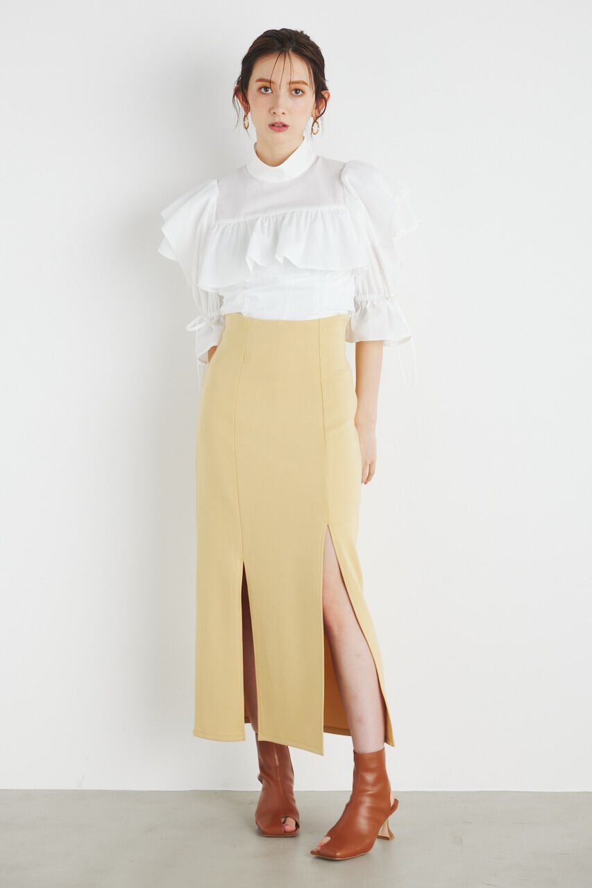 rienda「ダブルスリットH/W SSPT」|その他|L/YEL1