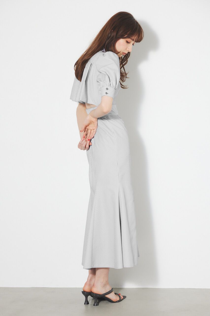 rienda「バックフリルオープンマーメイドOP」|ワンピース|