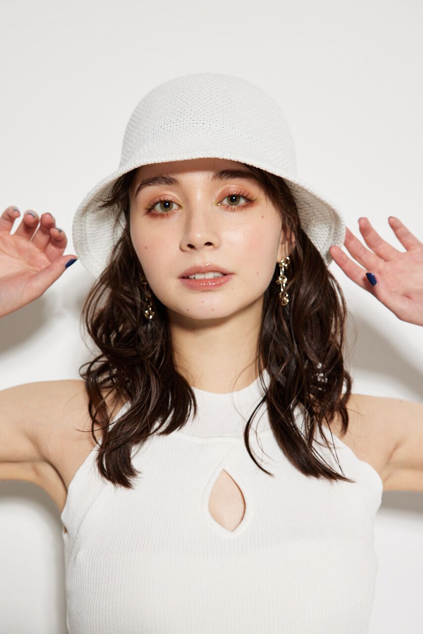 rienda「ニットメッシュバケットハット」|その他|