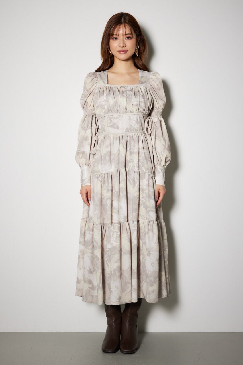 rienda「サイドリボンフレアワンピース」|ワンピース|