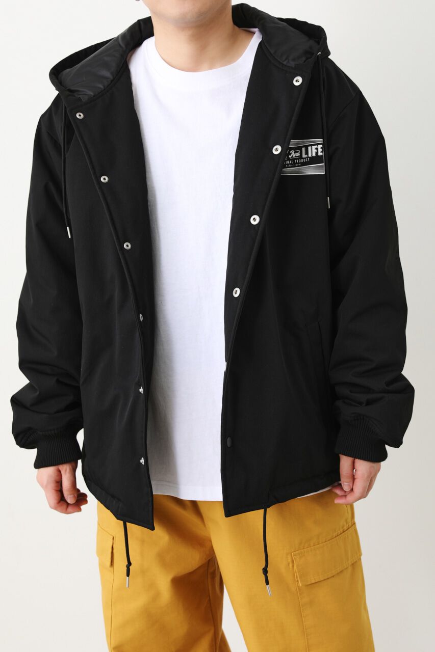 RODEO CROWNS「中綿フードコーチジャケット」|その他|BLK