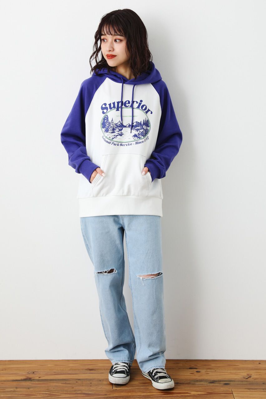 RODEO CROWNS「LOSE COLOR CL STRAIGHT DENIM」|デニム|L/BLU1