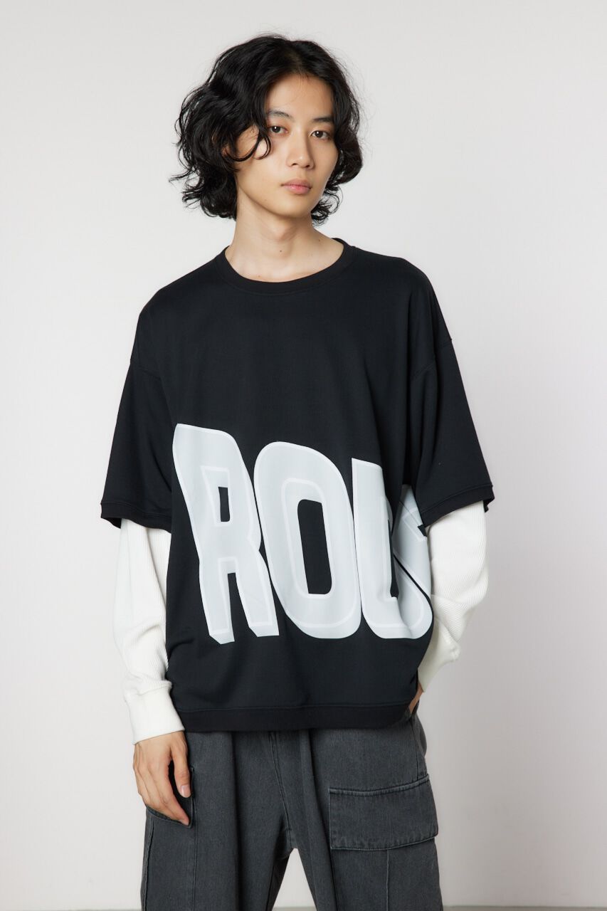 RODEO CROWNS「ボトムロゴMIX トップス」|Tシャツ・カットソー|BLK