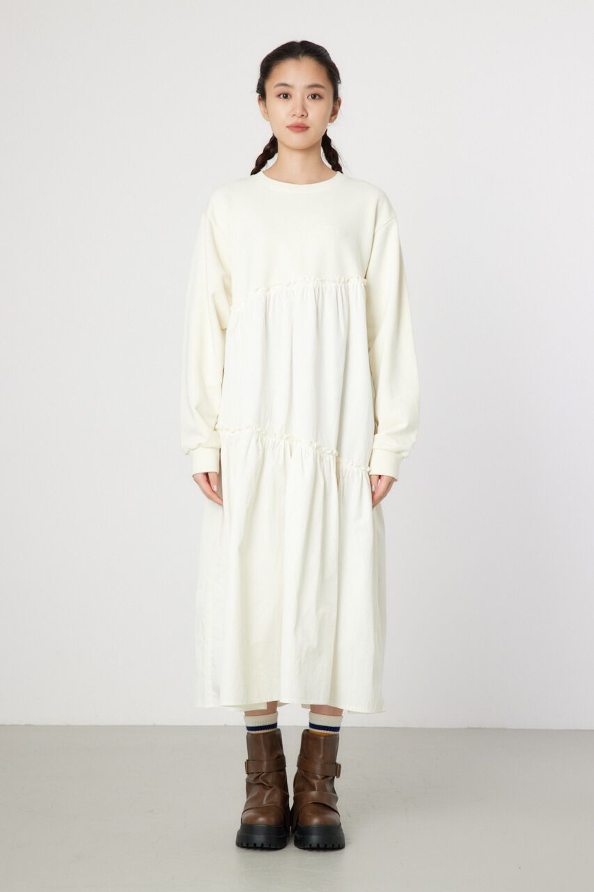 RODEO CROWNS「ピグメント布帛ドッキングワンピース」|ワンピース|