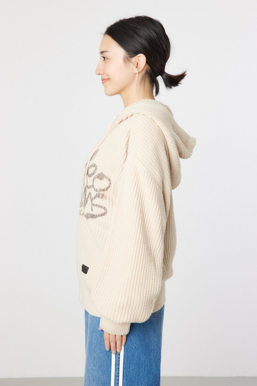 RODEO CROWNS「LOGO畦ニットジップフーディー」|パーカー|