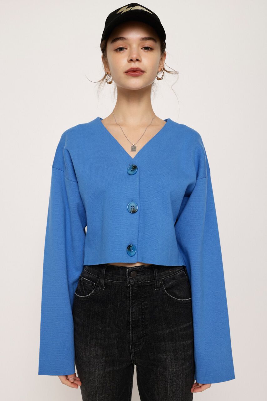 SLY「MILANO RIB CROP カーディガン」|カーディガン|