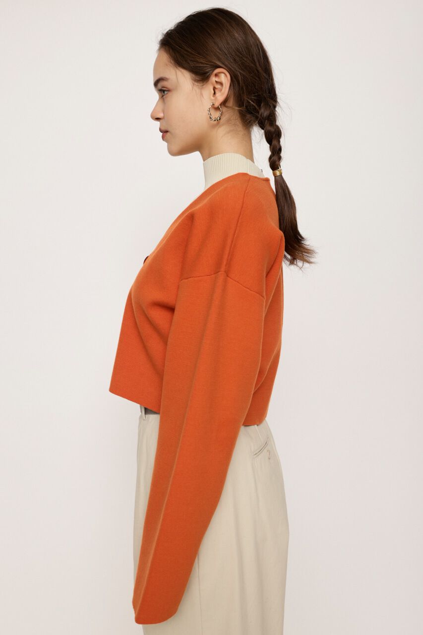 SLY「MILANO RIB CROP カーディガン」|カーディガン|