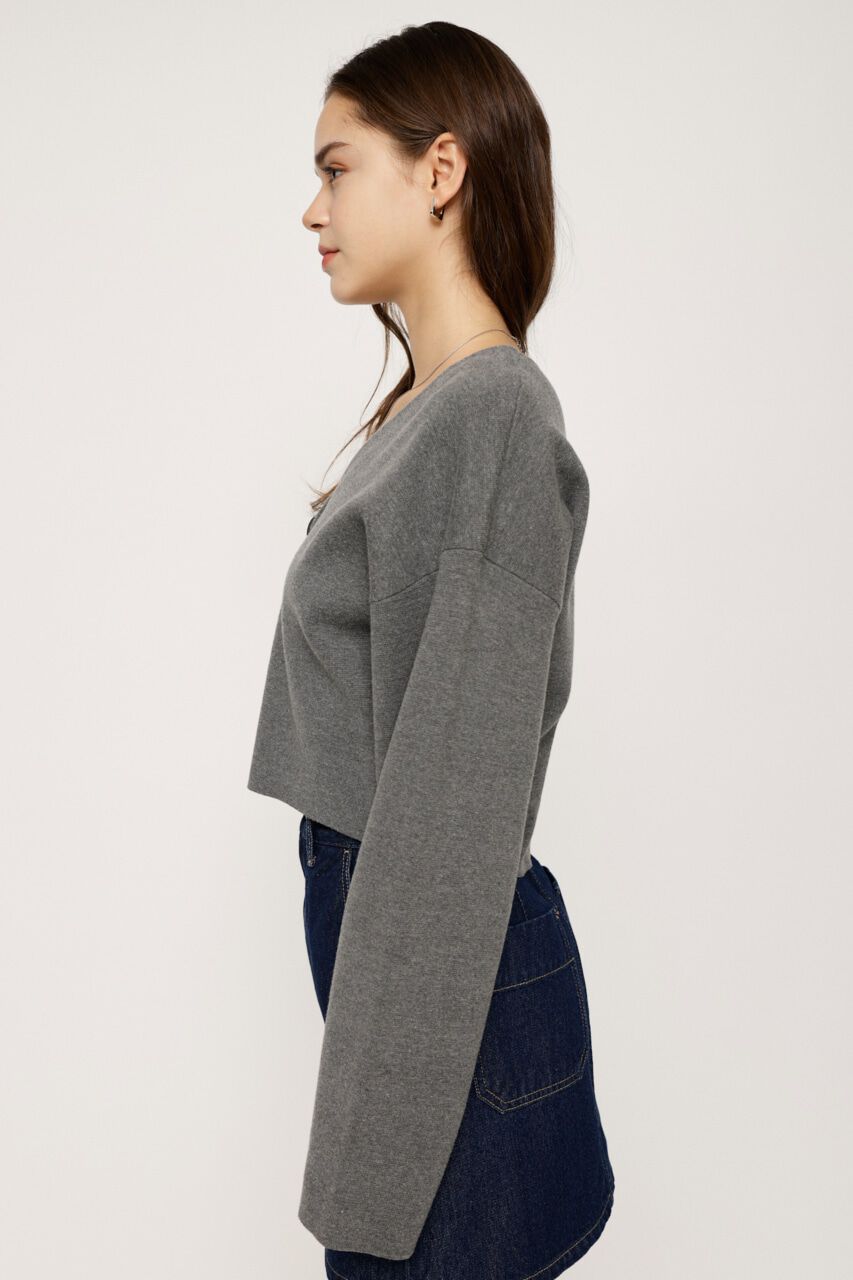 SLY「MILANO RIB CROP カーディガン」|カーディガン|