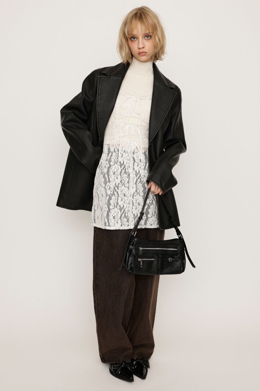 SLY「FROCKY LACE RIBBON トップス」|キャミソール|