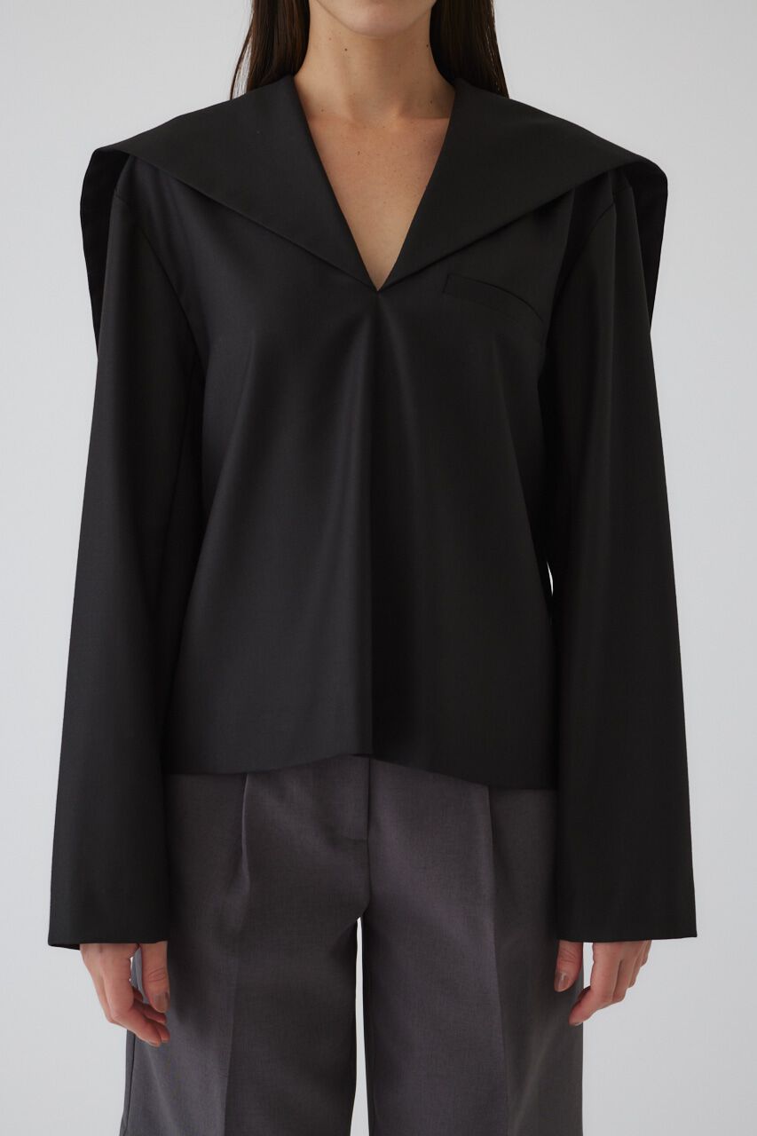 RIM.ARK 「Sailor collar JK like tops」|シャツ・ブラウス|BLK