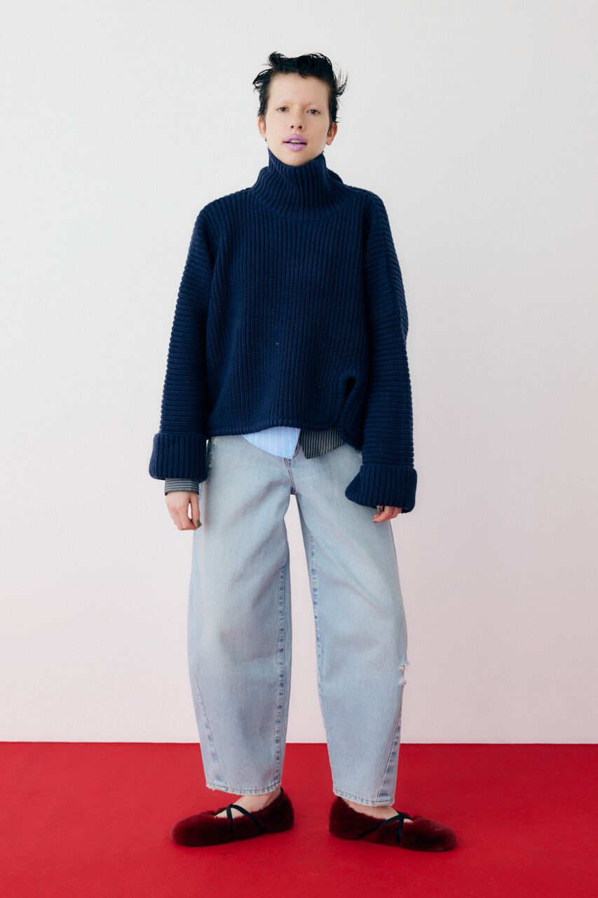 HeRIN.CYE「Back random hem tops」|ニット・セーター|