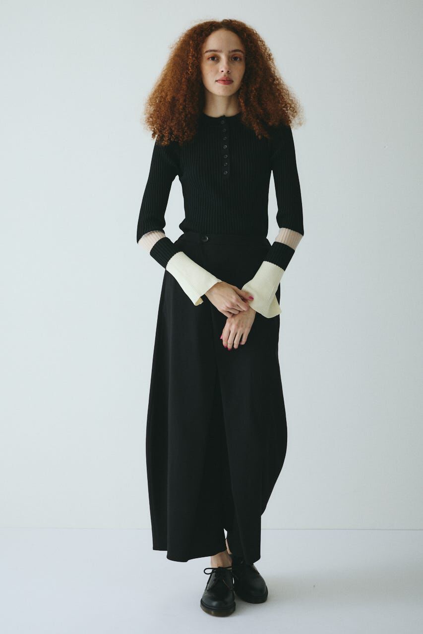 HeRIN.CYE「Henley neck knit tops」|ニット・セーター|