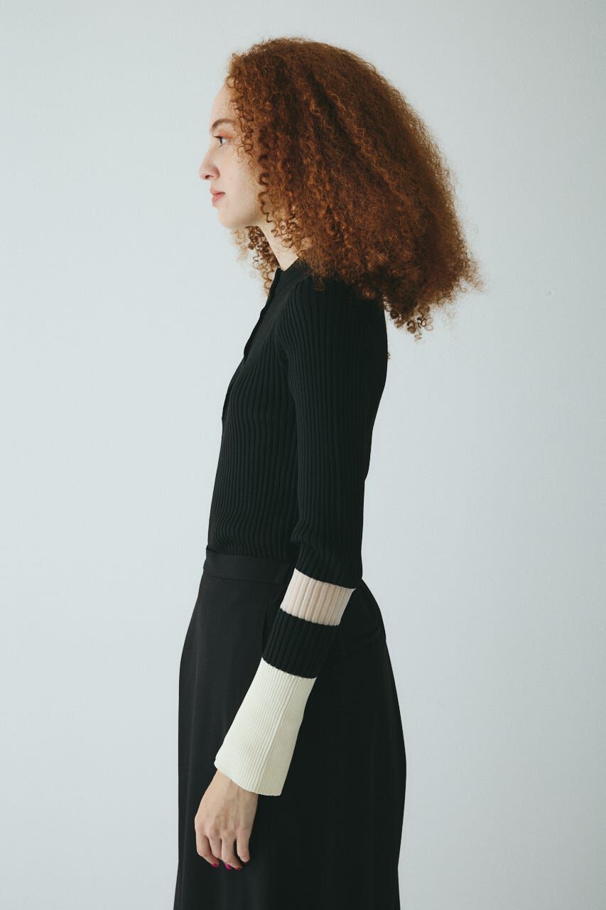 HeRIN.CYE「Henley neck knit tops」|ニット・セーター|