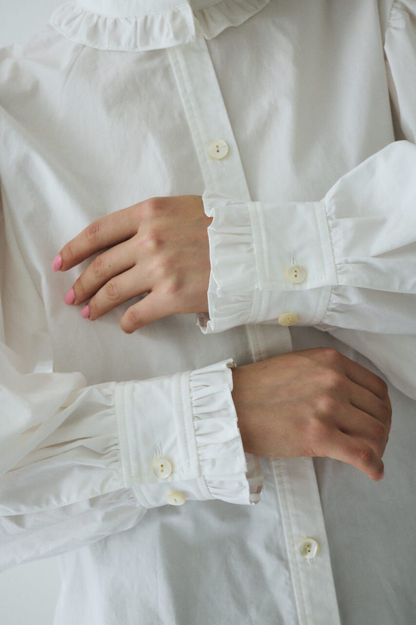 HeRIN.CYE「Frill neck shirt」|シャツ・ブラウス|