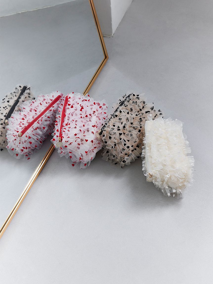 SNIDEL HOME「ハートチュールポーチ」|ポーチ|