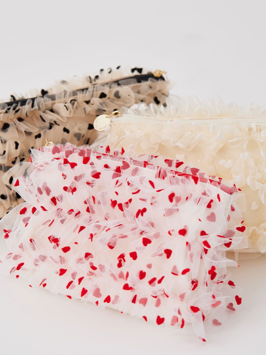 SNIDEL HOME「ハートチュールポーチ」|ポーチ|