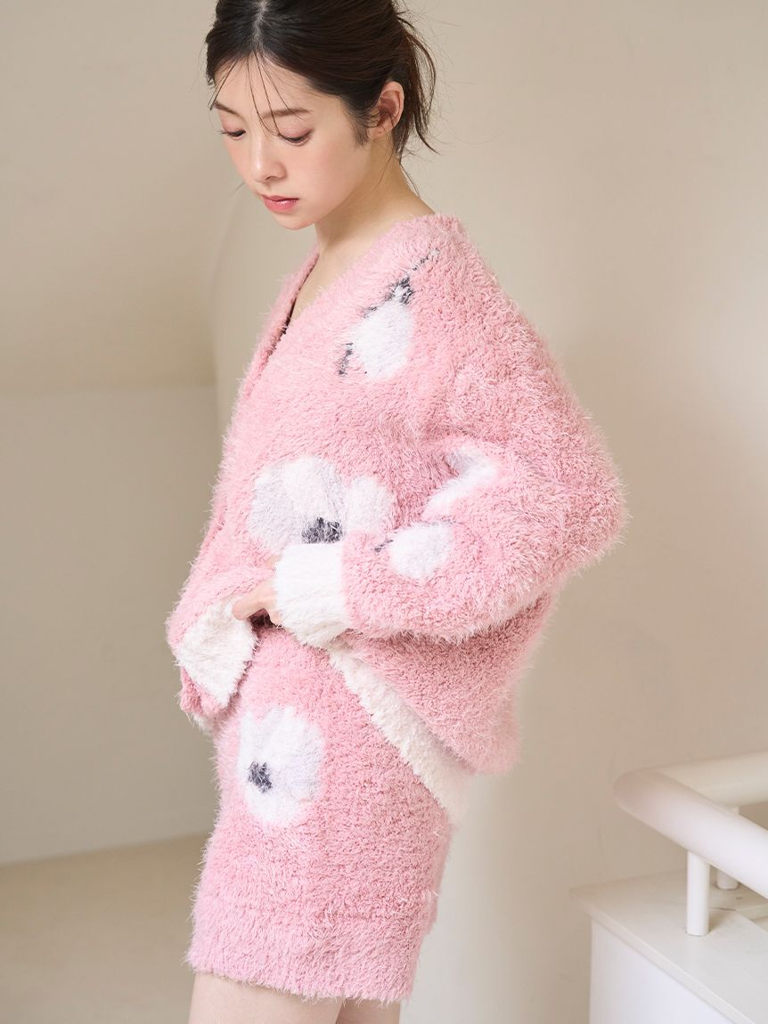 SNIDEL HOME「フラワージャガードニットショートパンツ」|ルームウェア|