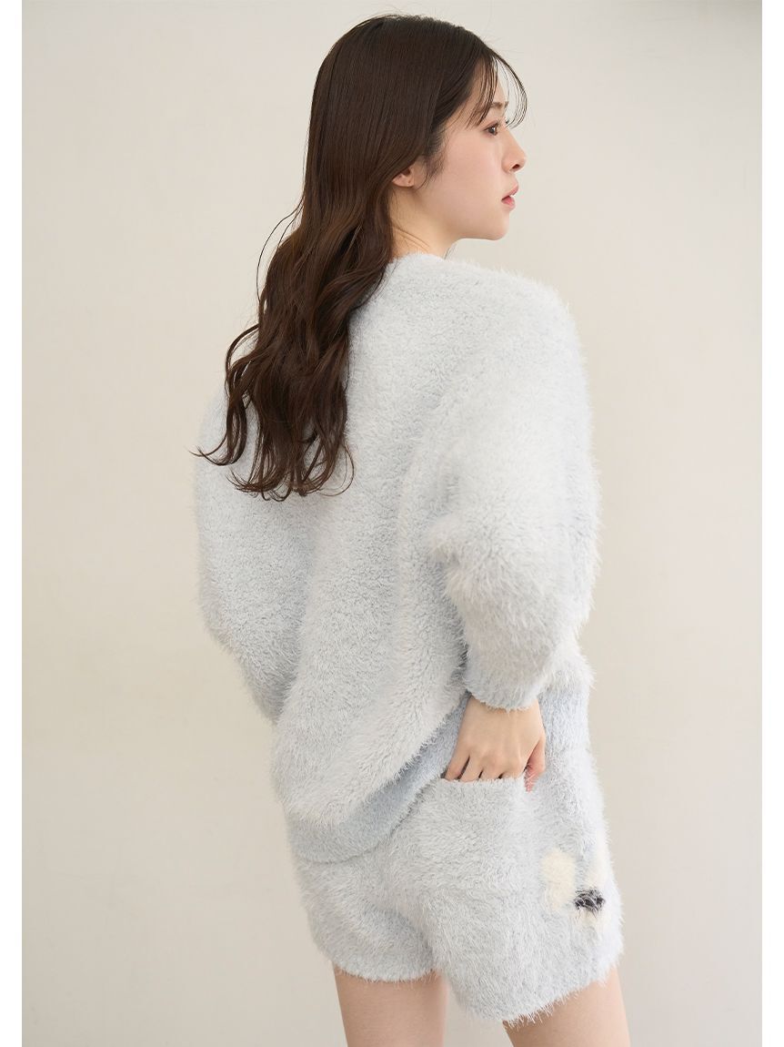 SNIDEL HOME「フラワージャガードニットショートパンツ」|ルームウェア|