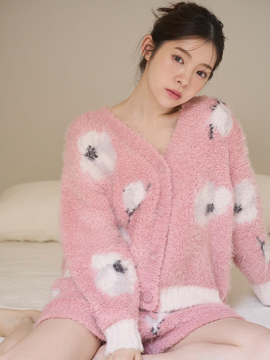 SNIDEL HOME「フラワージャガードニットショートパンツ」|ルームウェア|