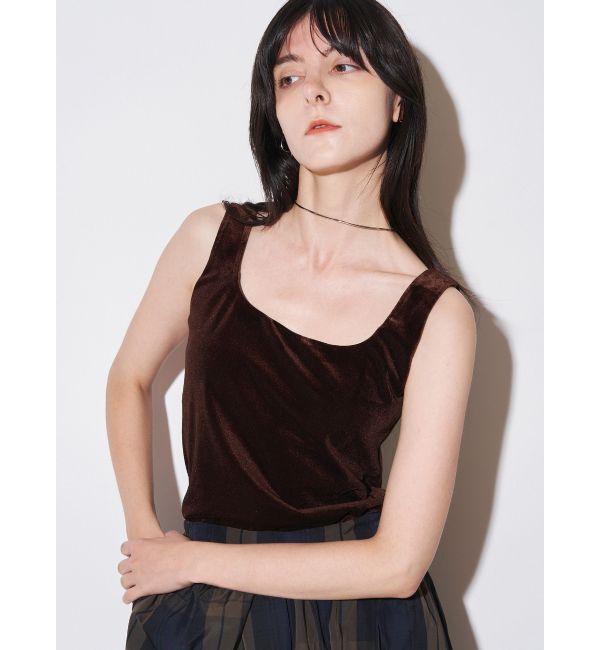 ELENDEEK「VELOUR PAD TANK」|タンクトップ|