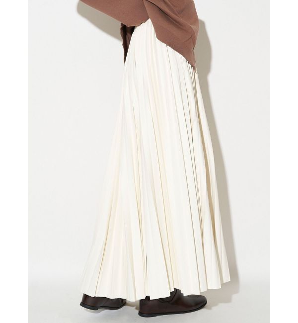 ELENDEEK「FAUX LEATHER PLEATS SK」|スカート|