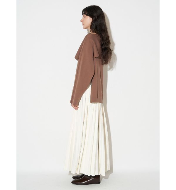 ELENDEEK「FAUX LEATHER PLEATS SK」|スカート|