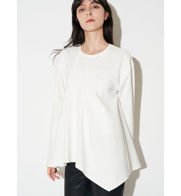 ELENDEEK「ASYME HEM LONG SL CS」|Tシャツ・カットソー|オフホワイト
