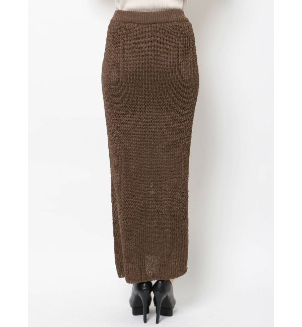 RESEXXY「ディープスリットロングニットスカート【セットアップ着用可能】」|スカート|