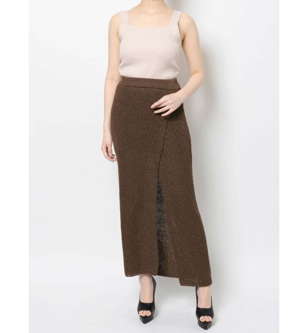 RESEXXY「ディープスリットロングニットスカート【セットアップ着用可能】」|スカート|