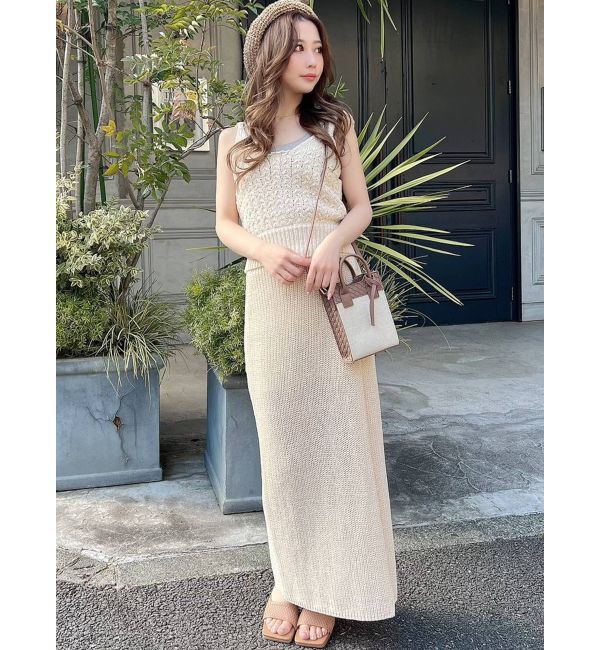 RESEXXY「ディープスリットロングニットスカート【セットアップ着用可能】」|スカート|