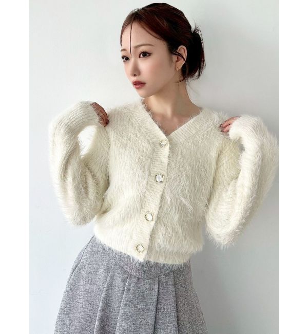 RESEXXY「シャギーニットカーディガン」|カーディガン|