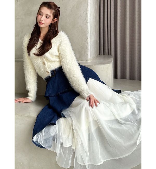 RESEXXY「シャギーニットカーディガン」|カーディガン|