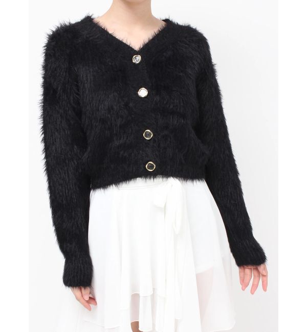 RESEXXY「シャギーニットカーディガン」|カーディガン|