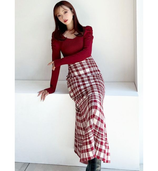 RESEXXY「ショルダーオープンマーメイドニットワンピース」|ワンピース|