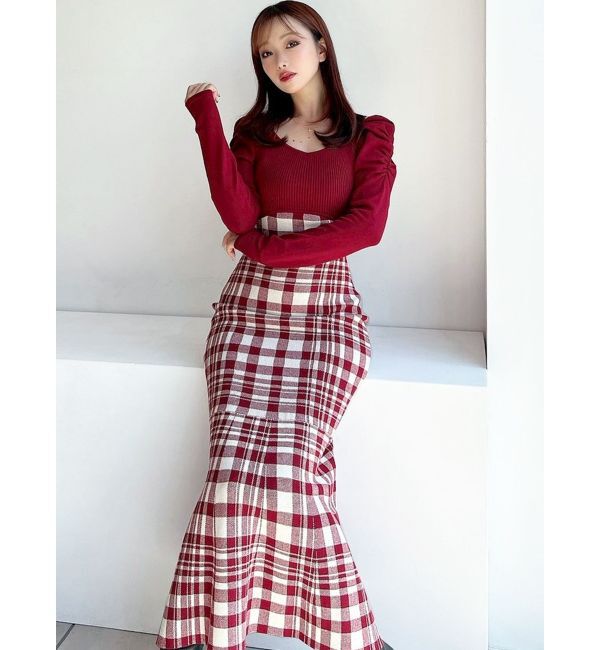 RESEXXY「ショルダーオープンマーメイドニットワンピース」|ワンピース|